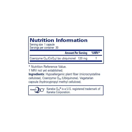 Pure Encapsulations CoQ10 120mg 30 Capsules