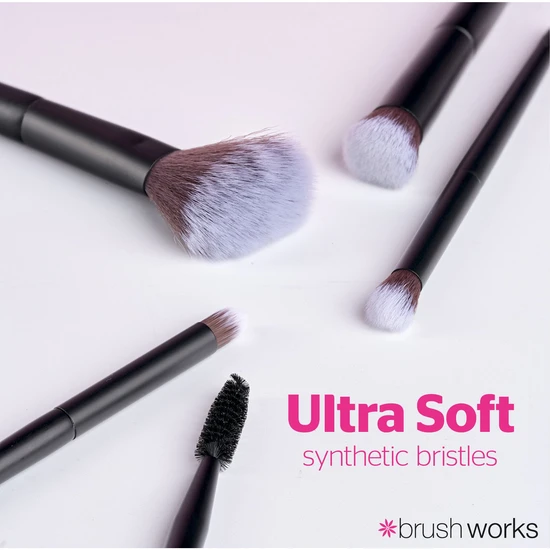 Brushworks Mini Travel Face & Eye Brush Set