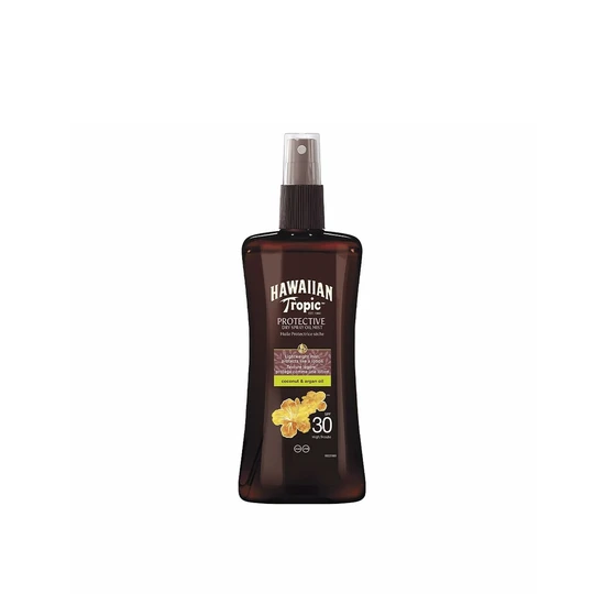 Hawaiian Tropic Glowing Protection Dry Spray Oil Mist SPF 30 200ml