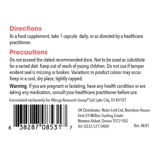 Allergy Research Group L-Methylfolate 5mg Capsules 90 Capsules
