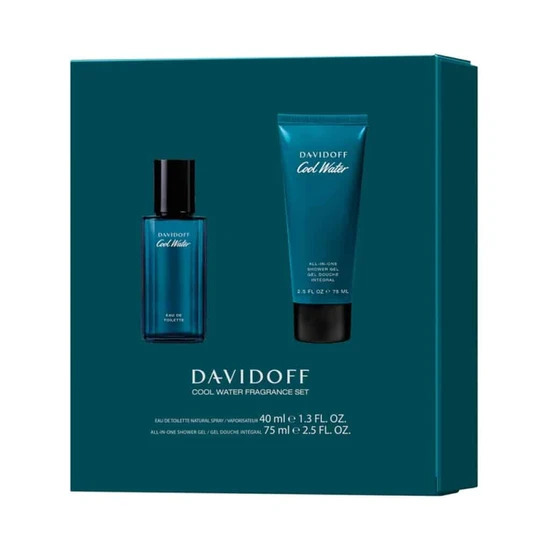 Davidoff Cool Water Man Gift Set 40ml EDT + 75ml Shower Gel