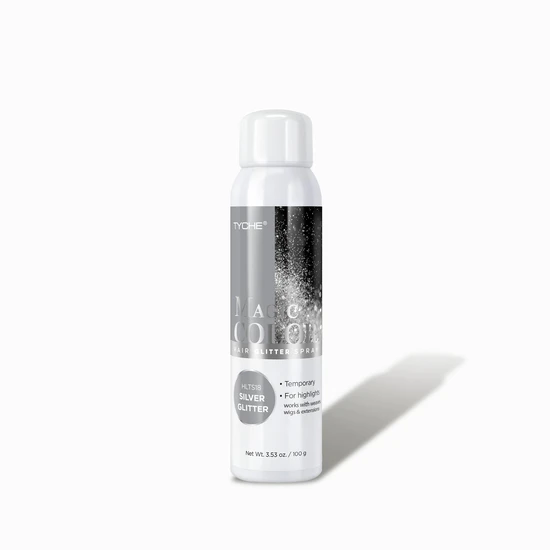 NICKA K NEWYORK Tyche Magic Colour Hair Glitter Spray Silver Glitter 100g