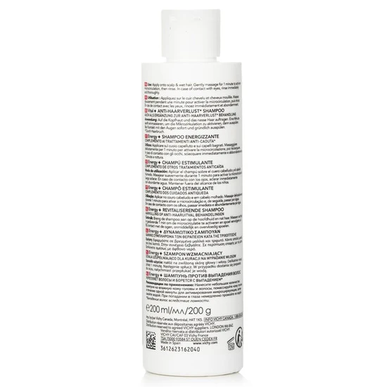 Vichy Dercos Energising Shampoo Targeted Hairloss 200ml