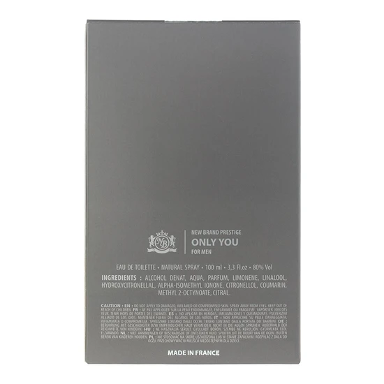 New Brand Prestige Only You Eau De Toilette 100ml