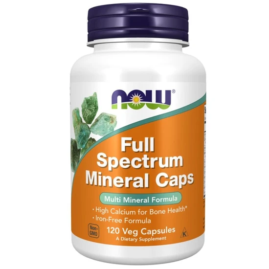 NOW Foods Full Spectrum Minerals Iron-Free Capsules 120 Capsules