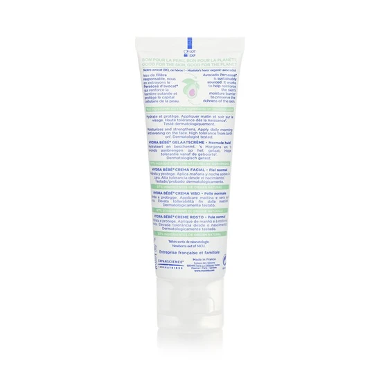 Mustela Hydra-Bebe Facial Cream With Organic Avocado Normal Skin 40ml