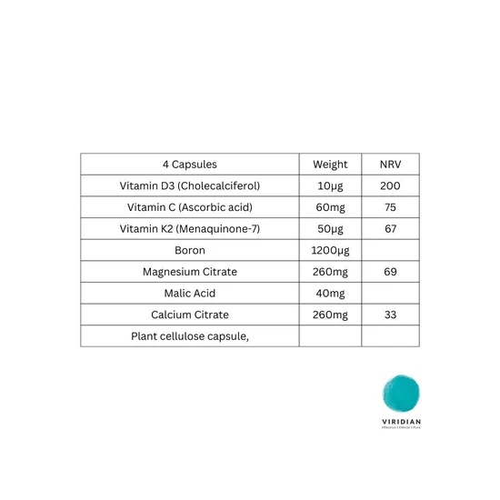 Viridian Bone Complex Capsules 90 Capsules