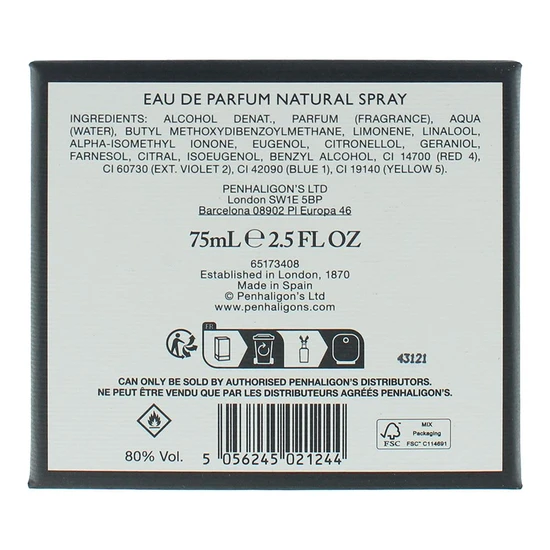 Penhaligons Portraits Much Ado About The Duke Eau De Parfum 75ml