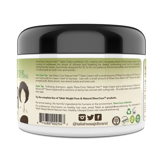 Taliah Waajid Shea Coco Natural Hair Style Cream 237ml