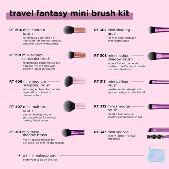 Real Techniques Travel Fantasy Mini Brush Kit
