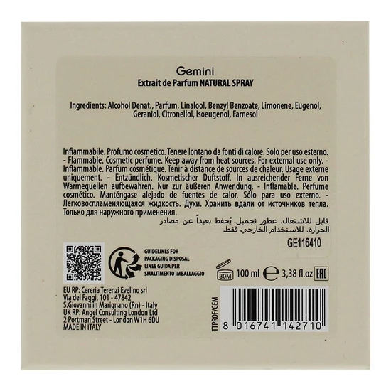 Tiziana Terenzi Gemini Extrait De Parfum 100ml