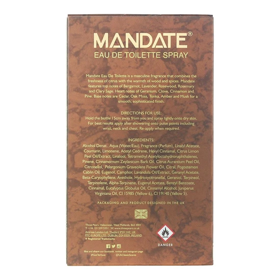 Eden Classics Mandate Eau De Toilette 100ml