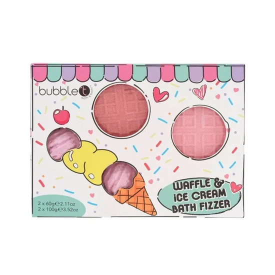 Bubble T Waffle & Ice Cream Cartoon Bath Fizzer