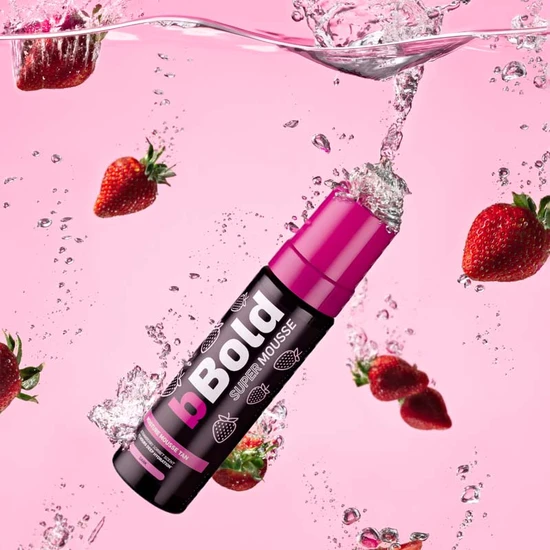 bBold Throwback Strawberry Sorbet Super Mousse Dark
