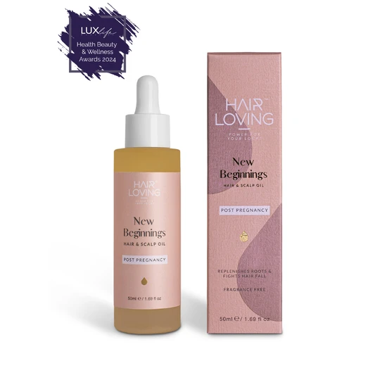 Hair Loving New Beginnings Hair & Scalp Oil Postpartum Hair Loss & Regrowth Treatment For New Mums 30ml