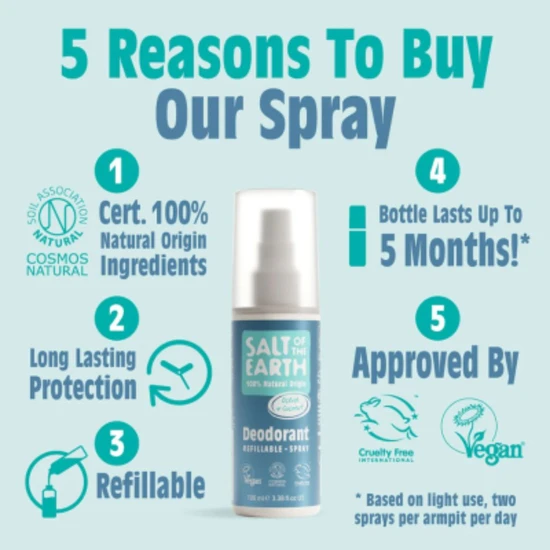 Salt Of The Earth Natural Deodorant Spray Ocean & Coconut 100ml
