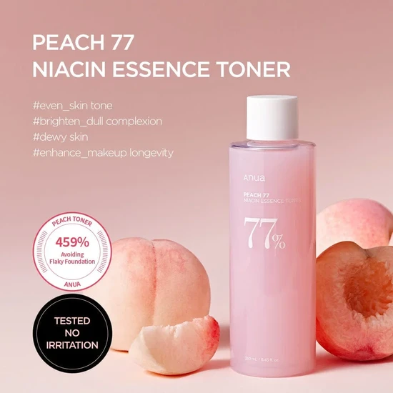 ANUA Peach Niacin Essence Toner 77% 250ml