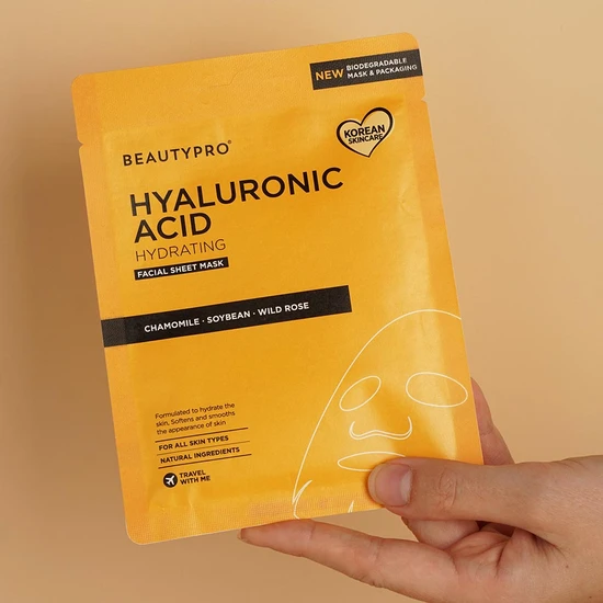 BeautyPro Hyaluronic Acid Gold Foil Mask 25ml