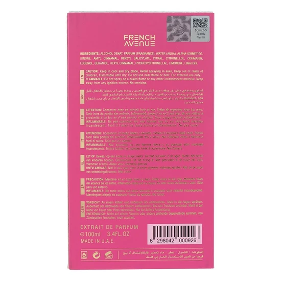 French Avenue Vulcan Baie Extrait De Parfum 100ml