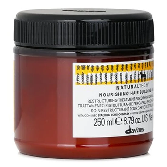 Davines Natural Tech Nourishing Hair Building Pak For Dry, Damaged Hair 250ml