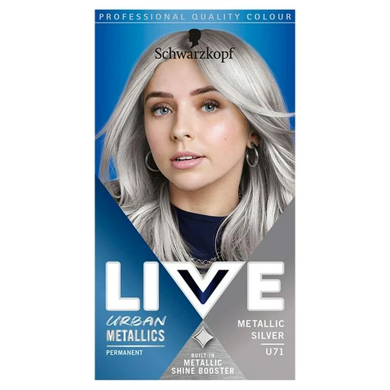 Schwarzkopf Live Urban Metalic Intense Permanent Colour U71 Metallic Silver