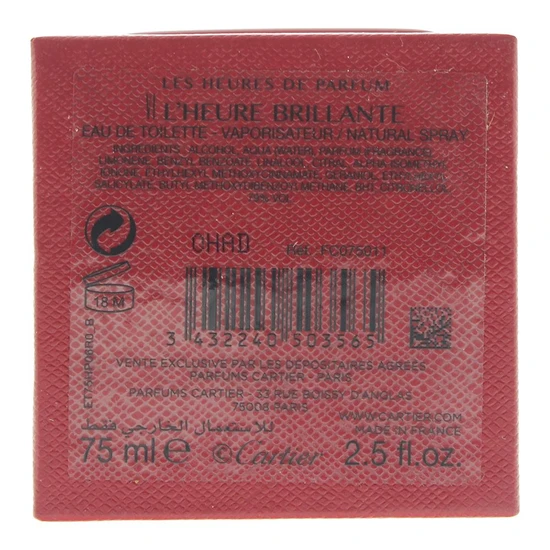 Cartier Les Heures De Cartier L'heure Brilliant VI Eau De Parfum 75ml