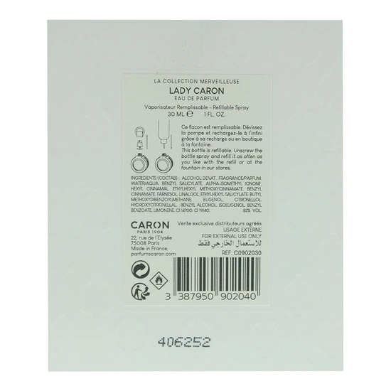 Caron Lady Caron Eau De Parfum 30ml