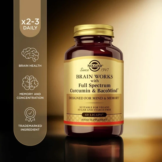 Solgar Full Spectrum Curcumin Brainworks Capsules 60 Capsules