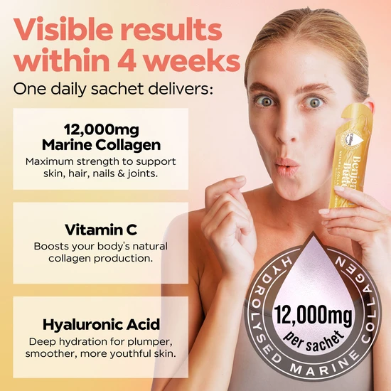 Benjamin Button Mango 12,000mg Marine Collagen Liquid Sachets x 14