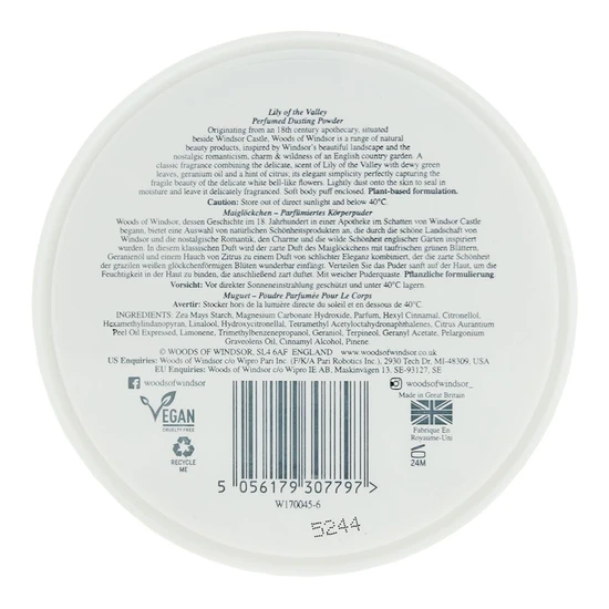 Woods of Windsor Lily Of The Valley Dusting Body Powder 100g