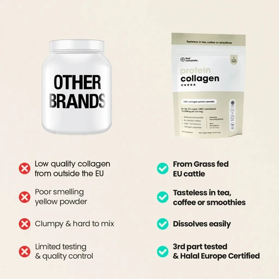 Feel Complete Grass Fed Protein Collagen Powder 140g