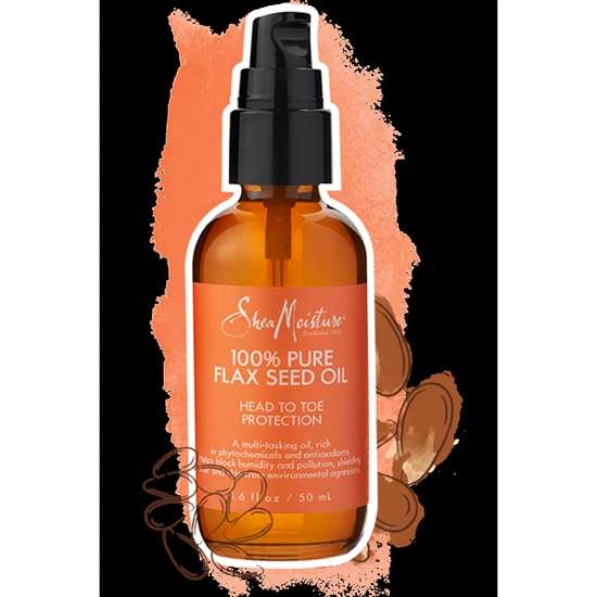 Shea Moisture 100% Pure Flax Seed Oil Head To Toe Protection 47ml