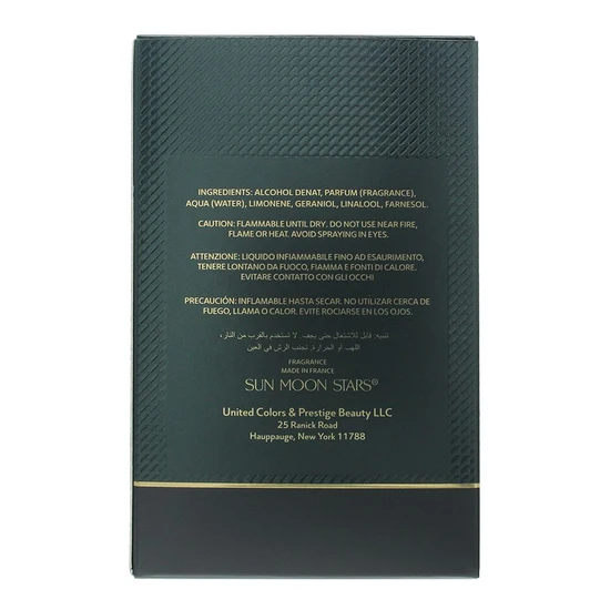 United Colors & Prestige Beauty Sun Moon Stars Royal Emerald Homme Eau De Parfum 100ml