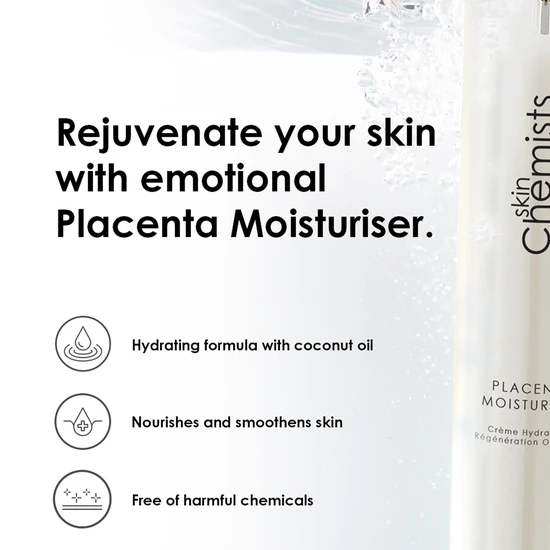 skinChemists Placenta Moisturiser Duo Pack 50ml x 2
