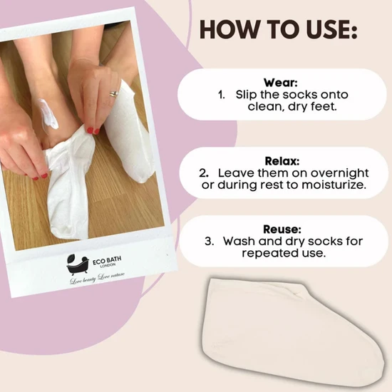 Eco Bath London Super Soft Moisturising Bamboo Socks