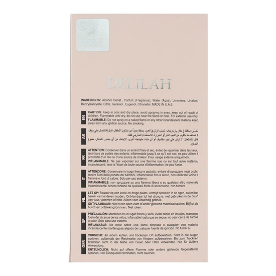 Maison Alhambra Delilah Pour Femme Eau De Parfum 100ml