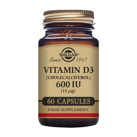 Solgar Vitamin D3 15ug 600iu Vegicaps 60 Vegicaps