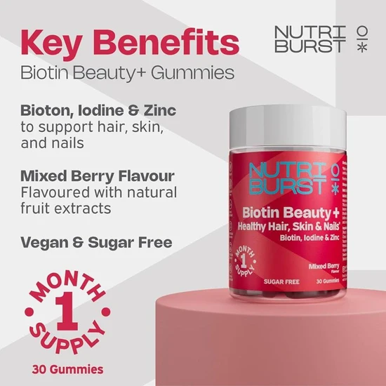 Nutriburst Biotin Beauty+ 30 Gummies