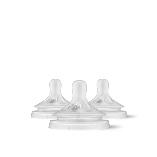 Philips Natural Response Baby Bottle Silicone Nipple Flow 3/4/5 3 Pack