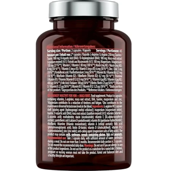 ESSENSEY MULTIVIT For HIM + MACA Root 90 Capsules