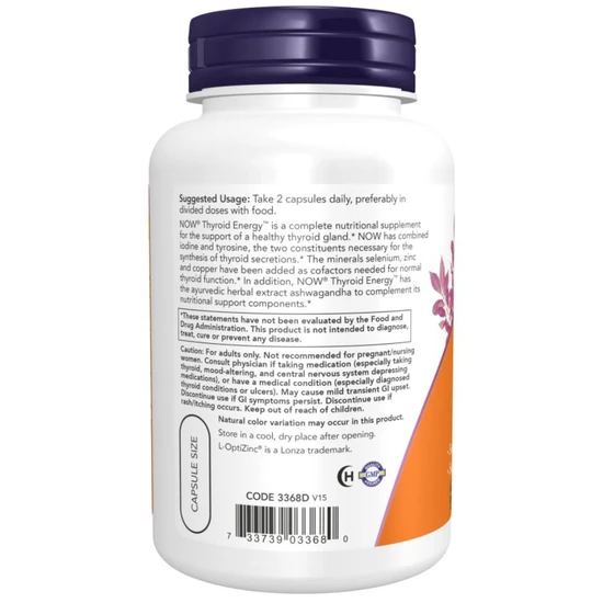NOW Foods Thyroid Energy 90 Vegetarian Capsules