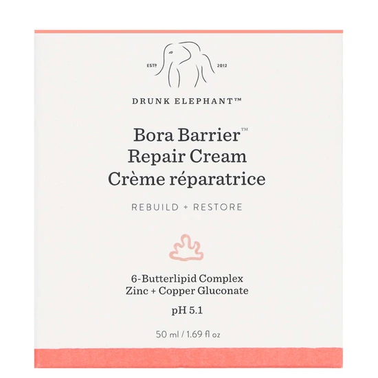 Drunk Elephant Bora Barrier Rich Repair Moisturiser With 6-Butterlipid Complex 50ml