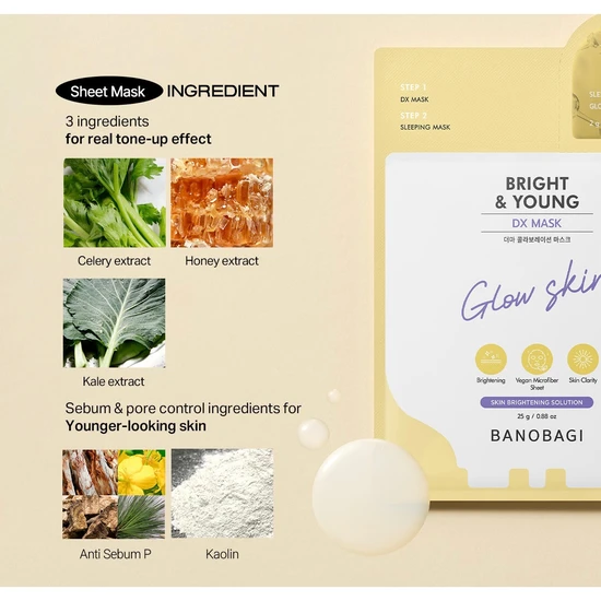 Banobagi DX Mask Bright & Young x1