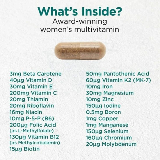Cytoplan Women's Wholefood Multi With Iron Capsules 60 Capsules