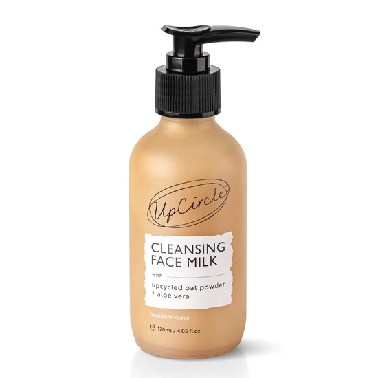 UpCircle Beauty Cleansing Face Milk With Aloe Vera + Upcycled Oat Powder 120ml