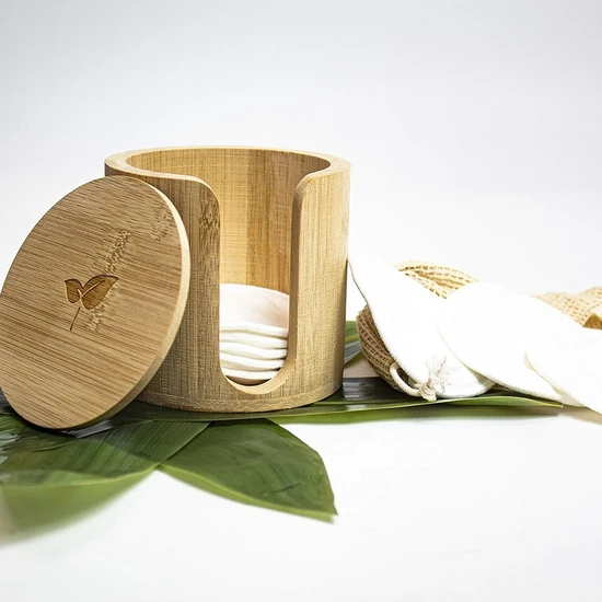 Stylpro Bamboo Barrel With 8 Reusable Bamboo Pads