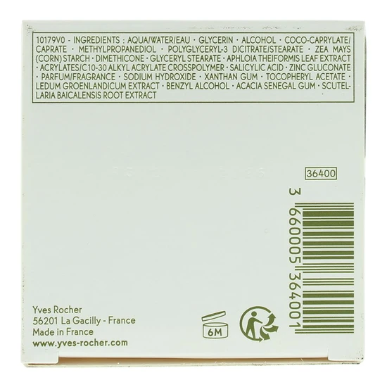 Yves Rocher Sebo Vegetal Zero Blemish Gel Cream 50ml