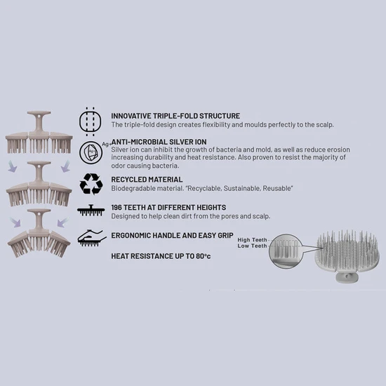 Hair Tools Scalp Massage Brush Ash