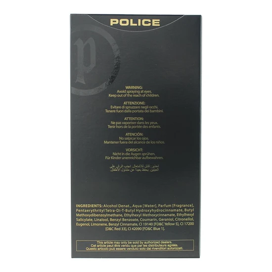 Police Amber Gold Eau De Toilette 100ml