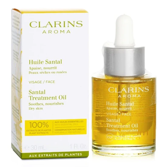 Clarins Santal Face Treatment Oil For Dry Skin 30ml